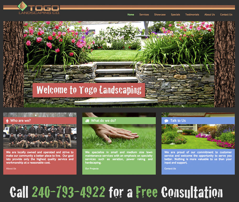 Togo Landscaping Website