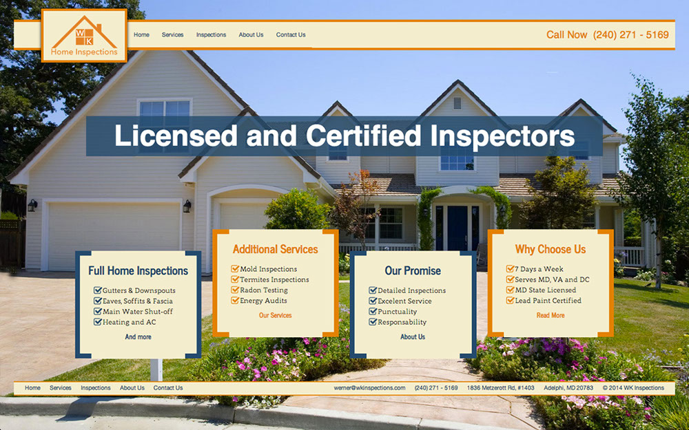 WK Inspections Website